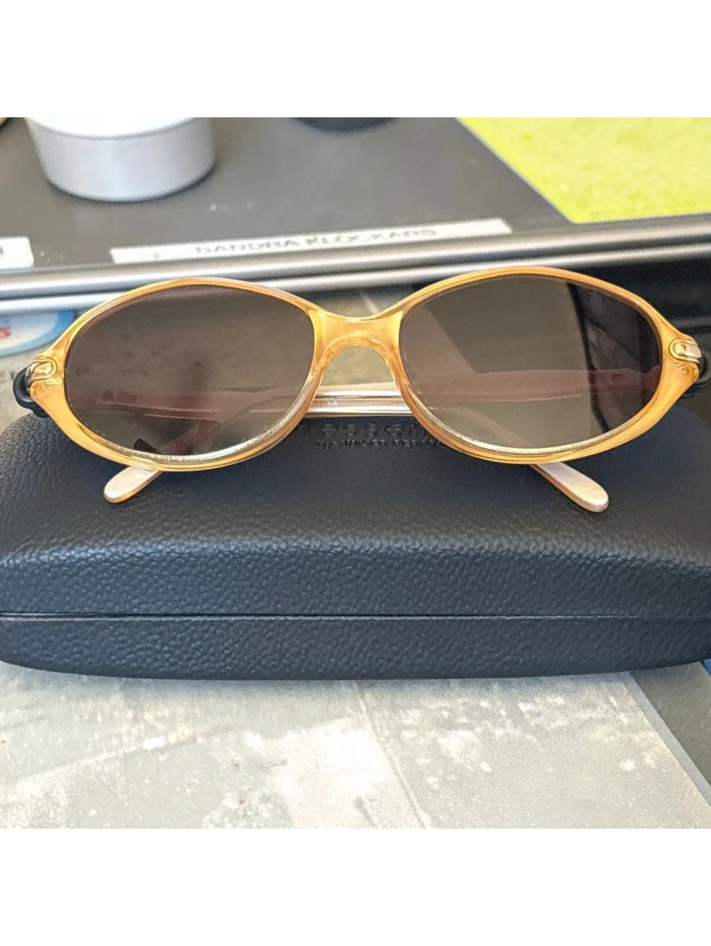 Burberry Women's Yellow & Brown Sunglasses
